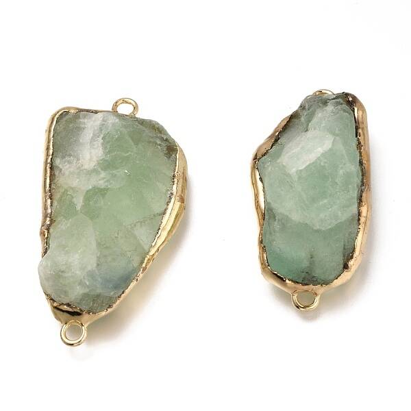 Natural Green Fluorite Links Connectors