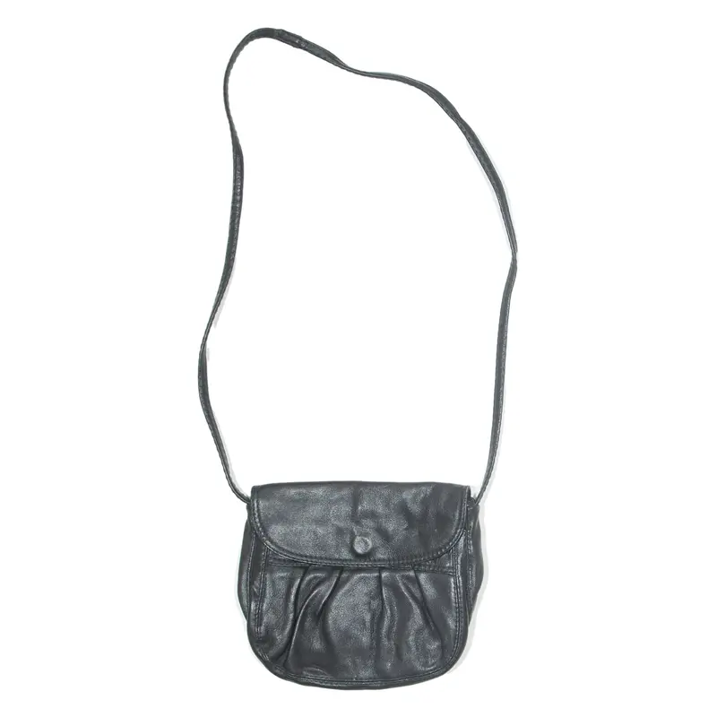 Womens Shoulder Bag Black Leather