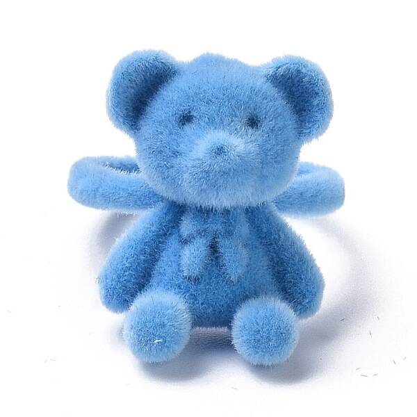 Bear Flocky Adjustable Ring for Teen Girl Women