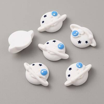 Space Theme Opaque Resin Cabochons