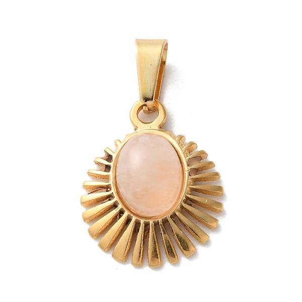 Natural Rose Quartz Pendants