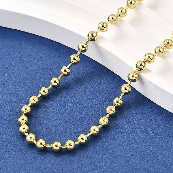4MM Brass Ball Chain Necklaces