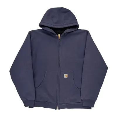Carhartt Oversized Hoodie - XL Blue Cotton Blend