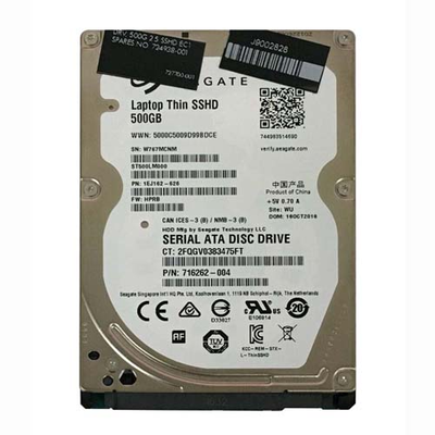 724938-001 HP 500GB 5400RPM Multi-Level Cell SATA 6Gb/s 8GB NAND 2.5-inch Hybrid Hard Drive