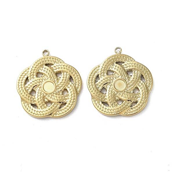 Ion Plating(IP) 304 Stainless Steel Pendant Canbochon Srttings
