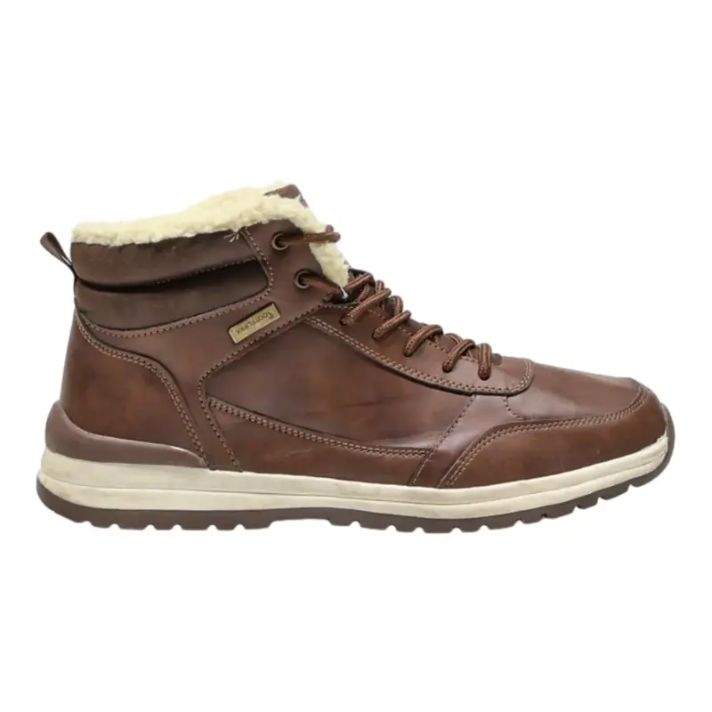 FOOT FLEXX Lace-Up Boots Brown Leather Mens UK 9
