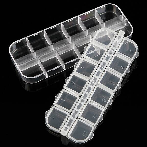12 Grids Plastic Bead Containers