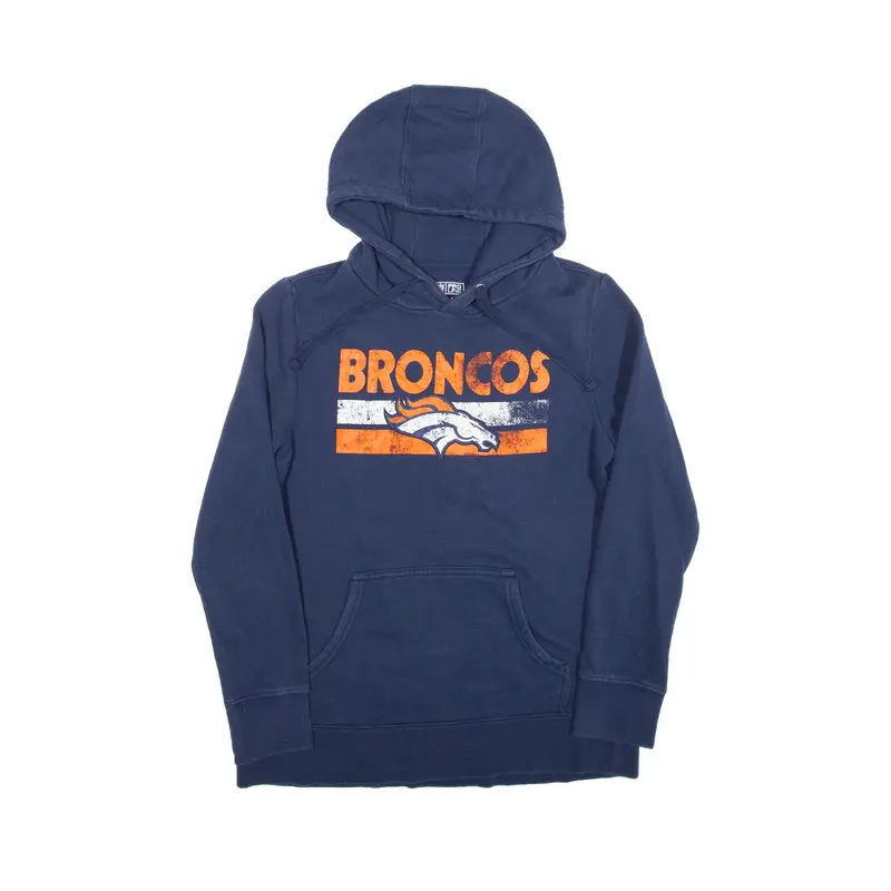 FANATICS NFL Denver Broncos USA Hoodie Blue Pullover Womens M