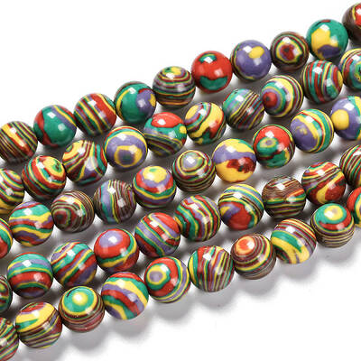 Synthetic Malachite Beads Strands