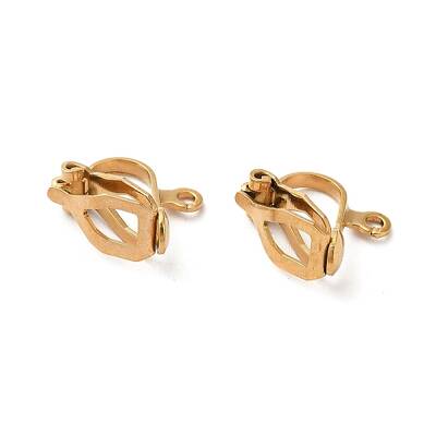 Ion Plating(IP) 304 Stainless Steel Clip-on Earring Findings