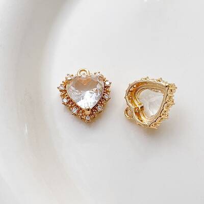 Brass Cubic Zirconia Pendants