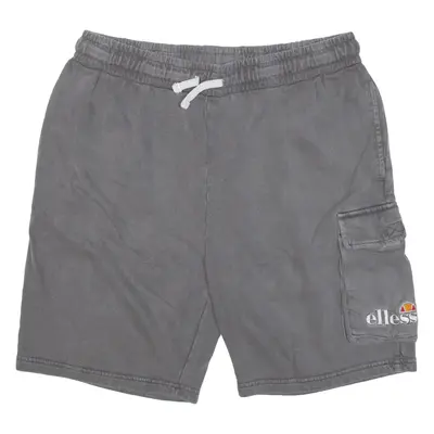 ELLESSE Mens Casual Shorts Grey Relaxed L W32