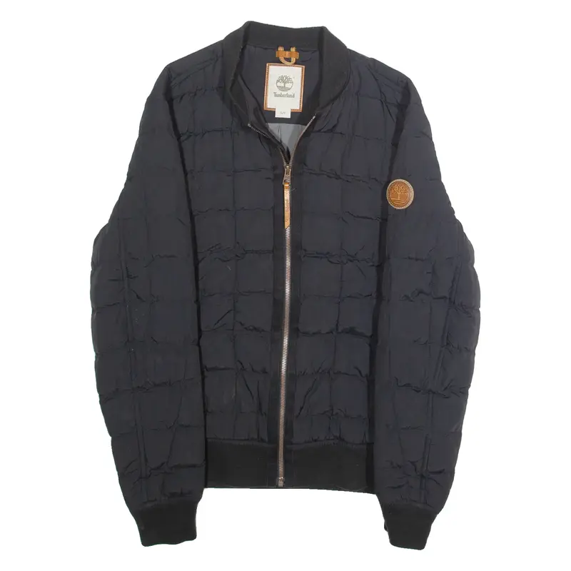 TIMBERLAND Mens Quilted Jacket Black Nylon S