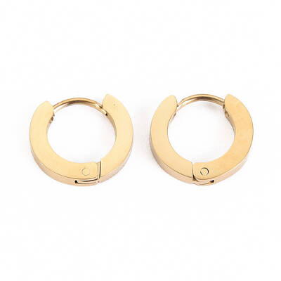 304 Stainless Steel Huggie Hoop Earrings