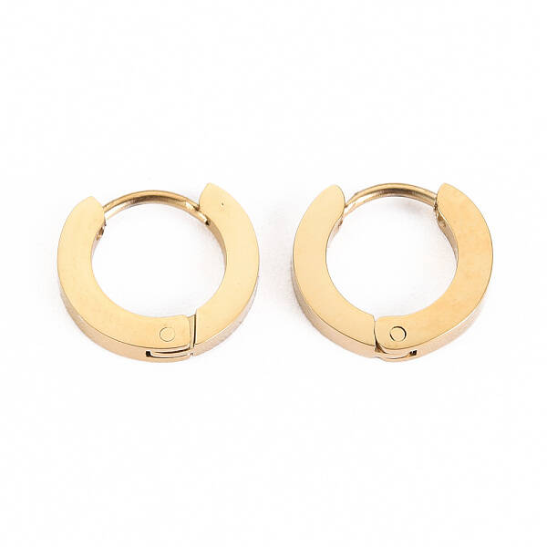 304 Stainless Steel Huggie Hoop Earrings