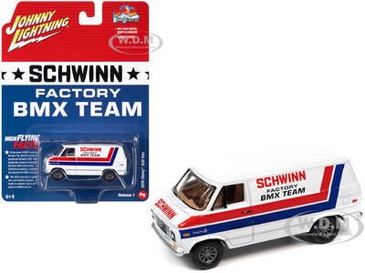 1976 Chevrolet G20 Van White with Stripes \