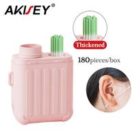 Akisey Piercing Holes Cleaning Kit - Portable Ear Hole Cleaner with 15ml Peachy Scent Clean Liquid, Thickening Upgrade for 18...