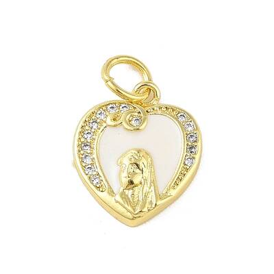Brass Micro Pave Clear Cubic Zirconia Pendants