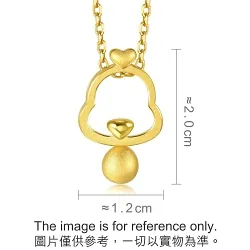 'Belief' 999.9 Gold Rooster Pendant