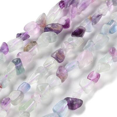 Natural Colorful Fluorite Beads Strands