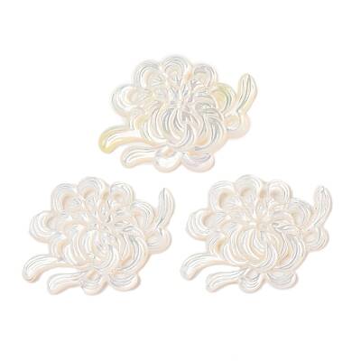 Natural White Shell Carved Cabochons