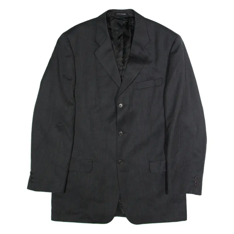 PIERRE BALMAIN Mens Blazer Jacket Grey Wool XL