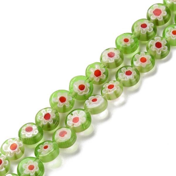 Handmade Millefiori Lampwork Beads Strands
