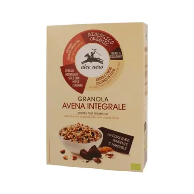 Alce nero Granola Whole Oats Chocolate/Almonds Alce Nero 300g