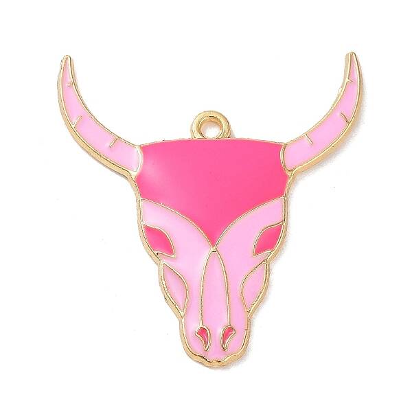 West Cowboy Theme Golden Plated Alloy Enamel Pendants