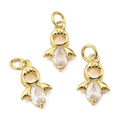 Brass with Cubic Zirconia Pendants
