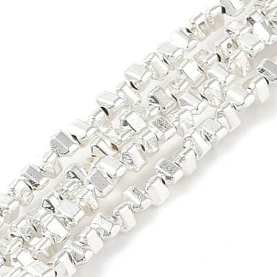 Electroplated Synthetic Non-Magnetic Hematite Beads Strands