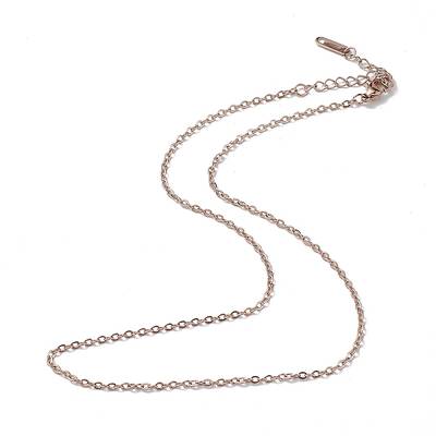 Ion Plating(IP) 304 Stainless Steel Cable Chain Necklace for Men Women