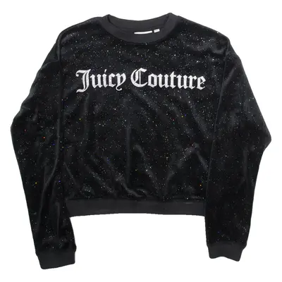 JUICY COUTURE Girls Sweatshirt Black 14-15Y