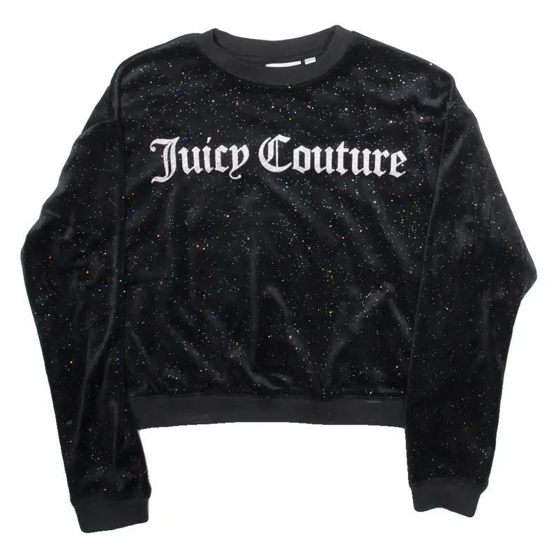 JUICY COUTURE Girls Sweatshirt Black 14-15Y