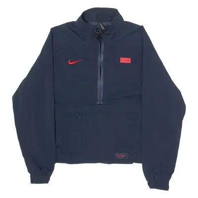 NIKE French Football Federation Womens Pullover Jacket Blue M