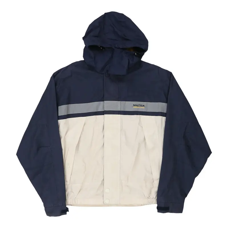 Nautica Jacket - Large Block Colour Cotton Blend