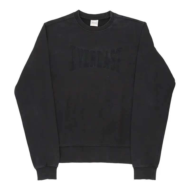 Everlast Spellout Sweatshirt - Small Black Cotton