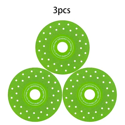 3pcs 115mm Diamond  porous flat grinding wheels,Tile and Marble Chamfered Saw Blades，diamond saw blades, porous design can ...