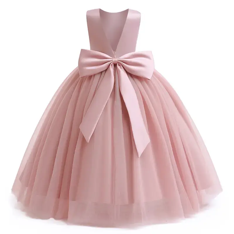 Elegant Flower Girl Dresses Kids Tulle Formal Ball Gown Wedding Bridesmaid Princess Pageant Birthday Party Dress Girls Prom D...