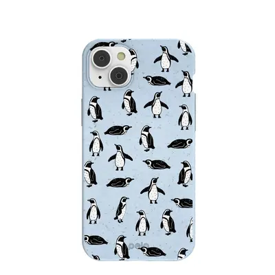 Powder Blue Waddles iPhone 14 Plus Case