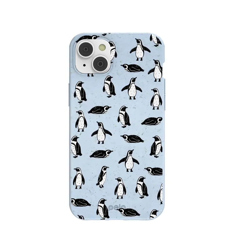 Powder Blue Waddles iPhone 14 Plus Case