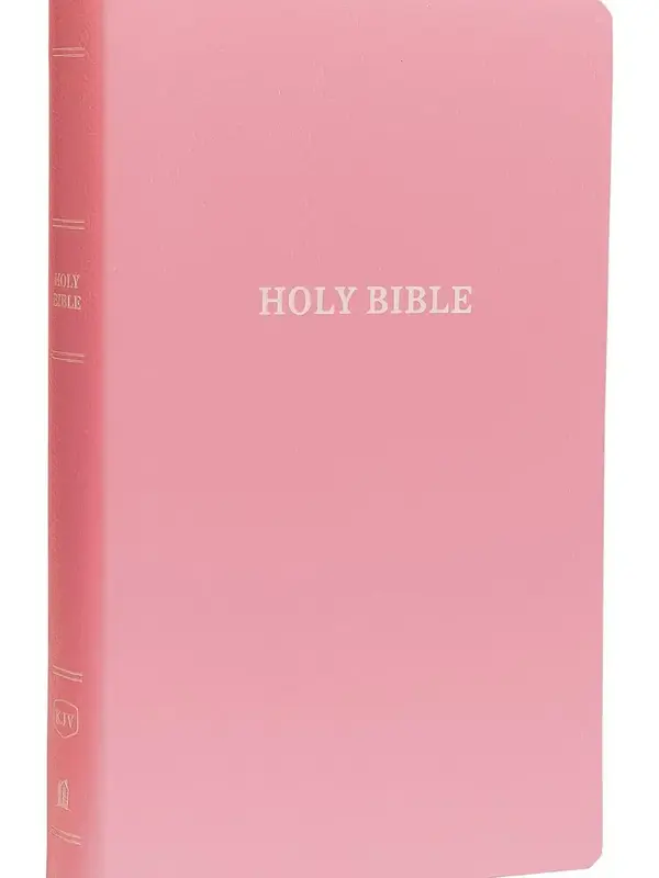KJV Holy Bible: Gift and Award, Pink Leather-Look, Red Letter, Comfort Print: King James Version