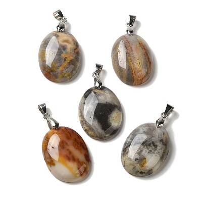 Natural Crazy Agate Pendants