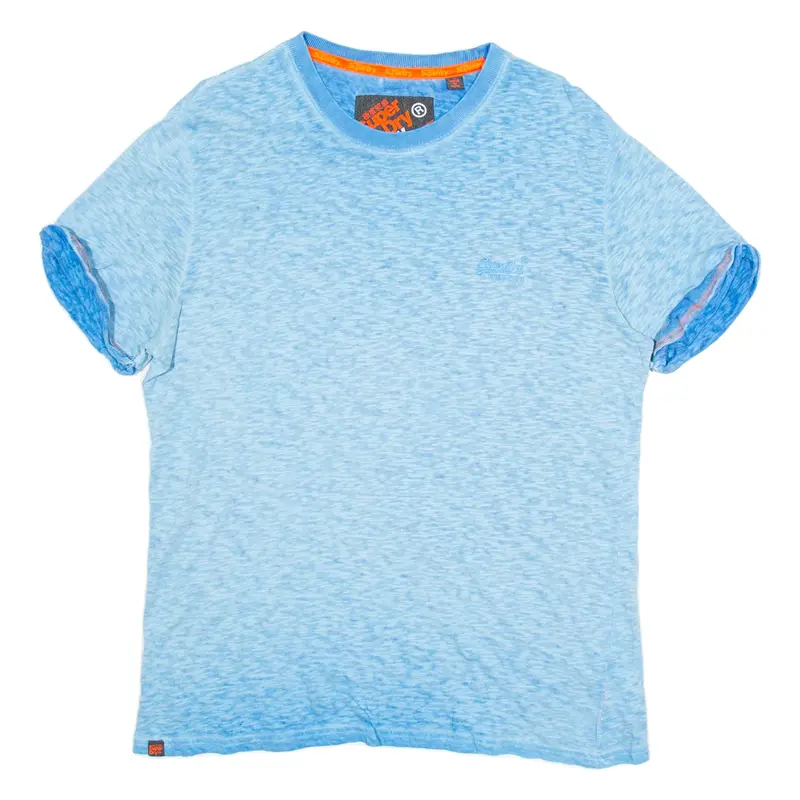 SUPERDRY Mens T-Shirt Blue L