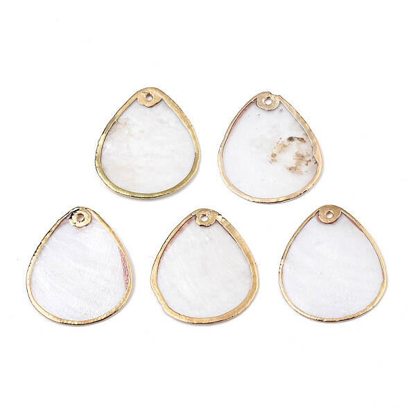 Natural Capiz Shell Pendants