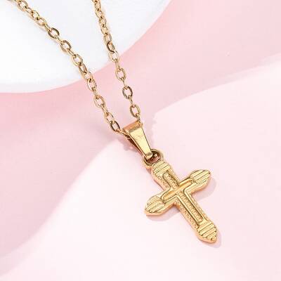 Cross 304 Stainless Steel Pendant Necklaces