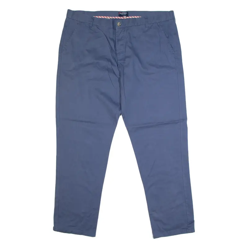 KANGOL Chino Mens Trousers Blue Regular Straight W41 L30