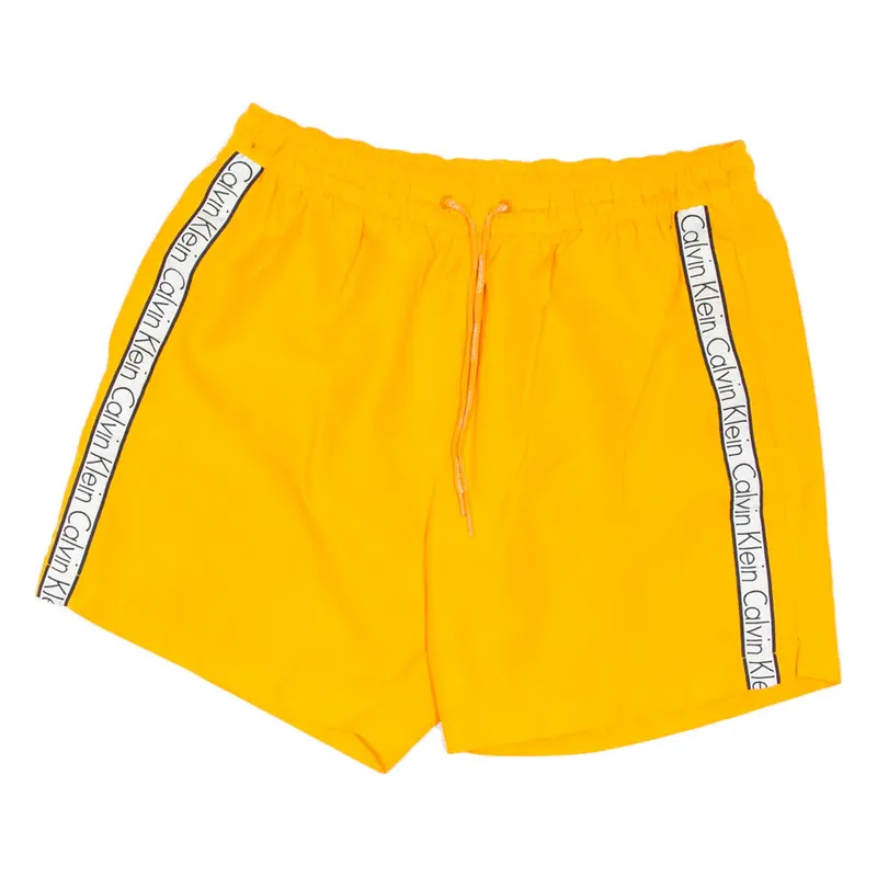 CALVIN KLEIN Mesh Lining Mens Swimming Shorts Orange Relaxed M W32