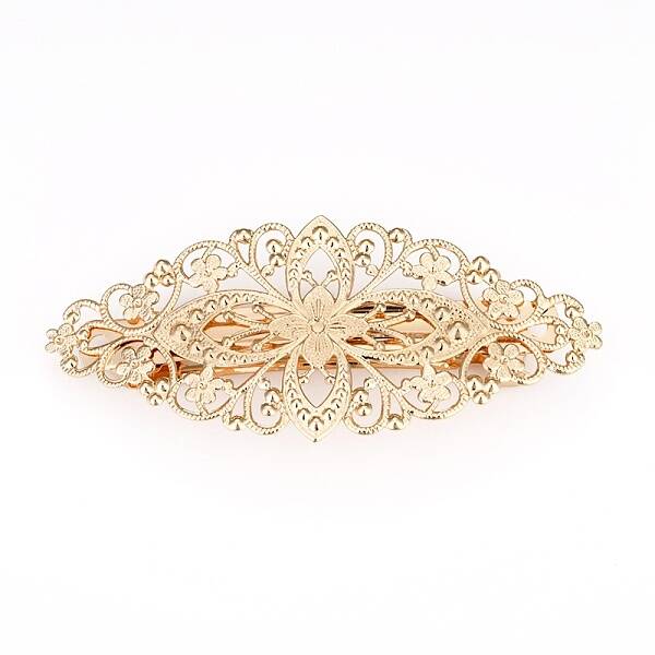 Brass Alligator Hair Clips