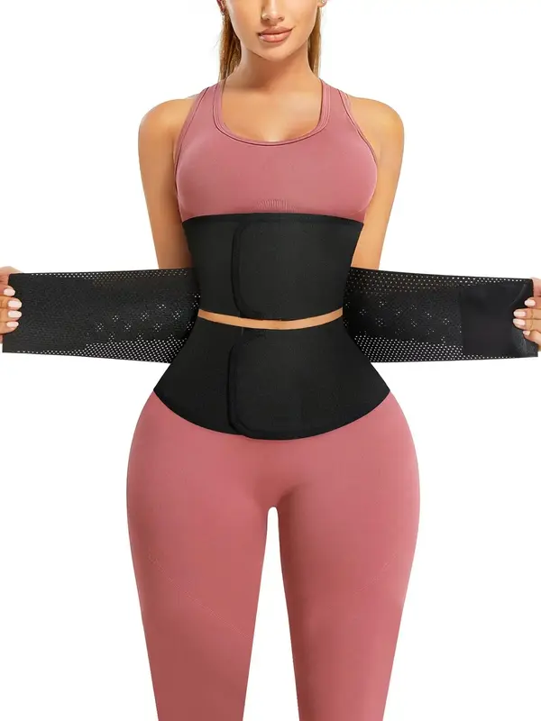 Women's Velcro Waist Trainer Shapewear Belt, Comfortable Breathable Latex Bodysuit Waist Cincher, Tummy Control Shaper for Da...